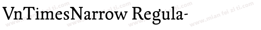 VnTimesNarrow Regula字体转换